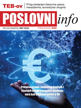 Preračunavanje temeljnog kapitala i članskih udjela u procesu uvođenja eura kao službene valute u Republici Hrvatskoj