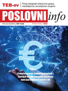 Preračunavanje temeljnog kapitala i članskih udjela u procesu uvođenja eura kao službene valute u Republici Hrvatskoj